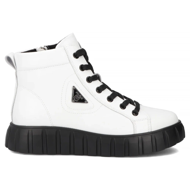 Leather boots Filippo DBT4146/25 WH white