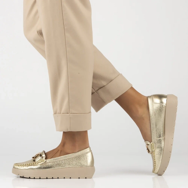Leather loafers Filippo DP6827/25 GO gold
