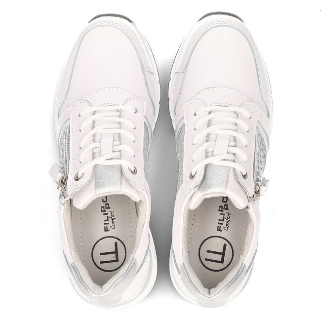 Leather Sneakers Filippo DP2052/21 WH white