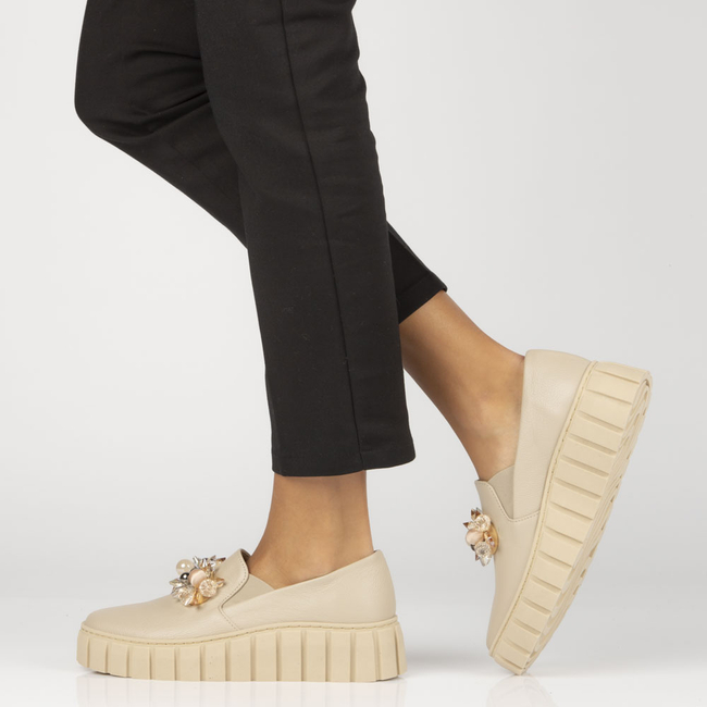 Leather shoes Filippo 198 beige