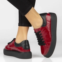 Leather sneakers Filippo DP6119/26 RD CR red