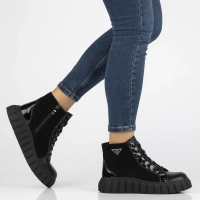 Leather ankle boots Filippo DBT6313/24 BK black