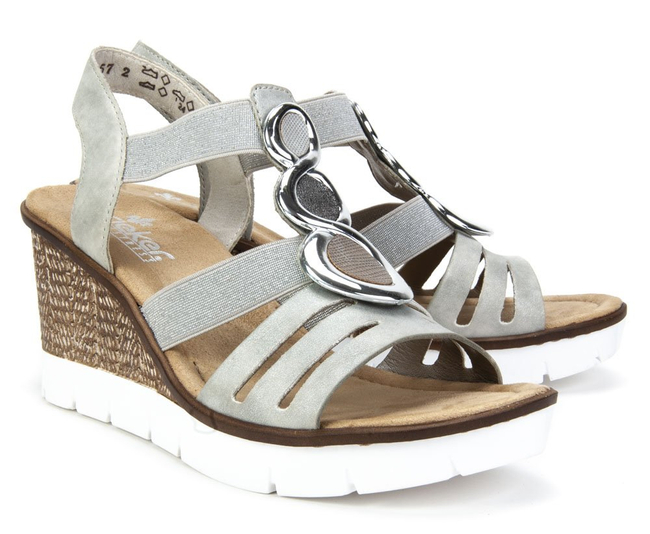 Sandals Rieker 65540-40 grey