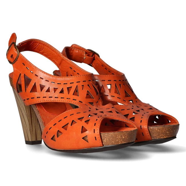 Sandały Damskie Vinceza R14-D-S-256-OR Orange Brown