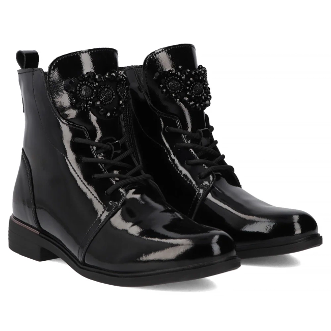 Leather ankle boots Filippo DBT6476/25 BK black