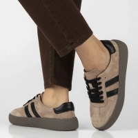 Skórzane sneakersy Filippo DP7958/26 BE beżowe