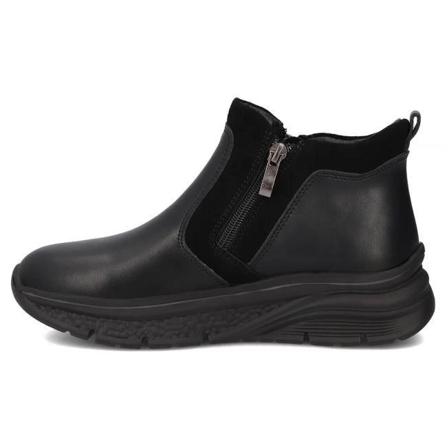Leather ankle boots Filippo DBT7292/25 BK black