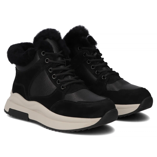 Leather ankle boots Filippo DBT7240/25 BKblack
