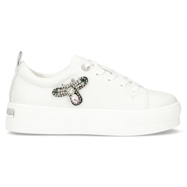 Leather sneakers Filippo DP6042/24 WH white