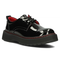 Leather shoes Filippo DP4736/24 BK black