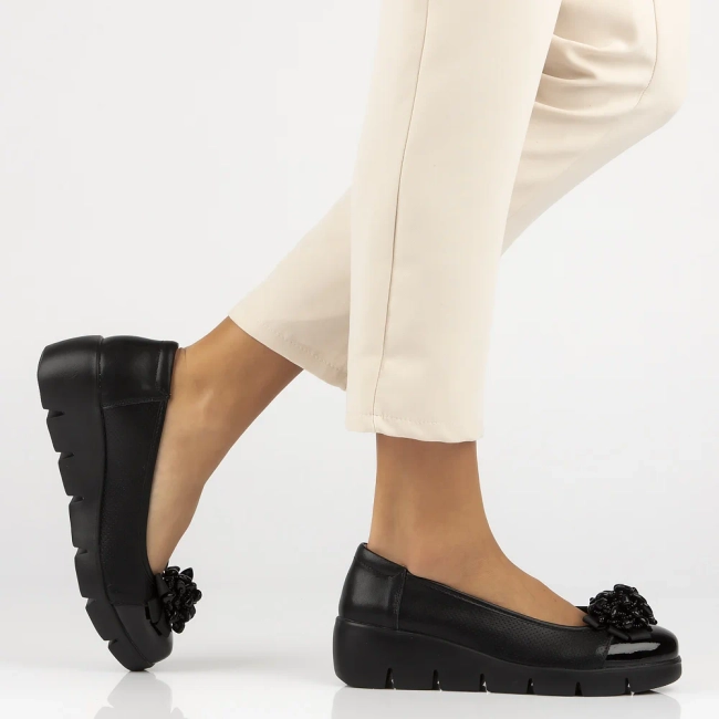 Leather shoes Filippo DP6783/25 BK black