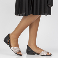 Leather sandals Filippo 04614-15/00-5 pink-black