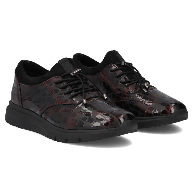 Leather shoes Filippo DP7117/25 BG burgundy