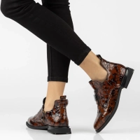 Leather ankle boots Filippo DBT7974/26 BR brown