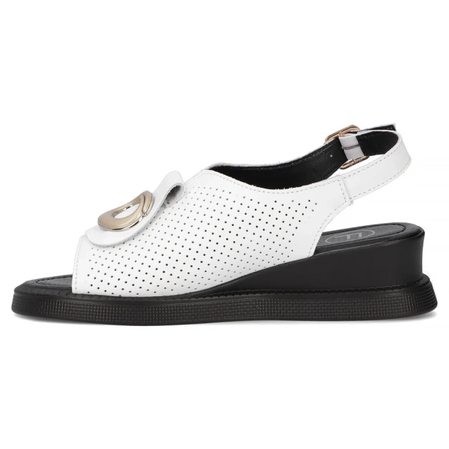 Leather sandals Filippo DS6873/25 WH white