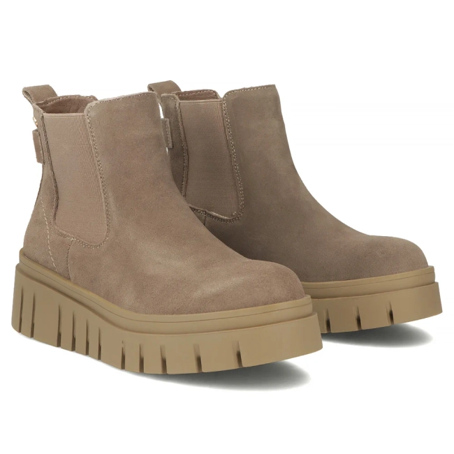 Leather ankle boots Filippo DBT7266/25 TP taupe