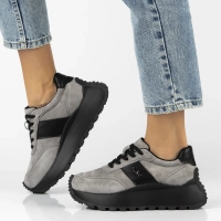 Leather sneakers Filippo DP6785/25 GR  grey