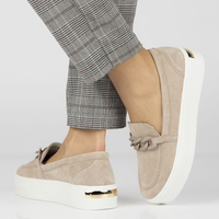 Leather shoes Filippo DP4484/23 BE beige