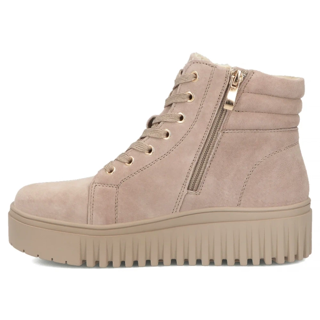 Leather platform ankle boots Filippo DBT8265/26 BE beige