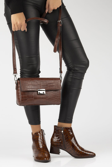 Torebka Filippo Listonoszka TD0183/21 DB ciemnobrązowa