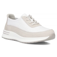 Leather shoes Filippo DP6717/25 WH GR white-grey