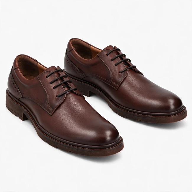 Leather shoes Filippo MP8013/26 BR brown