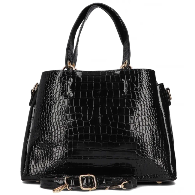 Black handheld bag onyx box