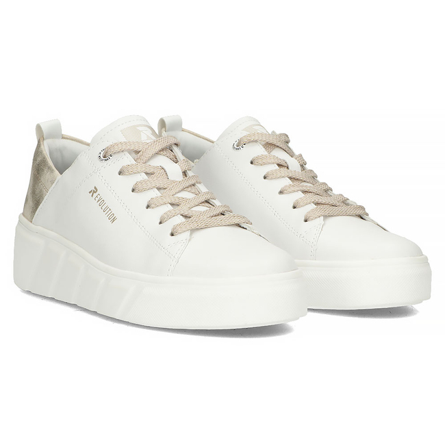 Leather sneakers Rieker W0502-80 white