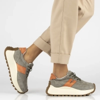 Skórzane sneakersy Filippo DP6785/25 KH OR khaki