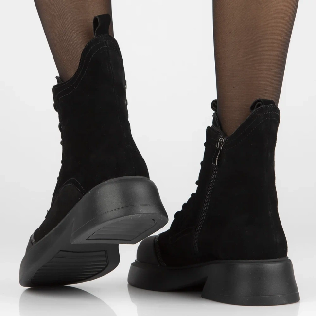 Leather ankle boots Filippo DBT6566/24 BK black