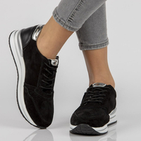 Skórzane Sneakersy Filippo DP2049/21 BK czarne