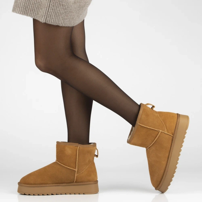 Leather snow boots Filippo DBT7329/25 CA brown