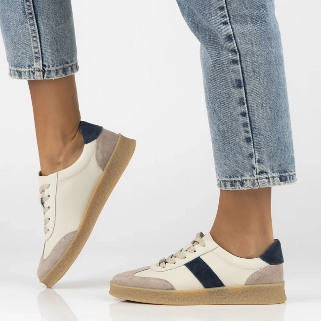 Leather sneakers Filippo DP6799/25 BE NV beige