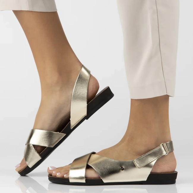 Leather sandals Filippo 40141 gold