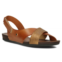 Leather sandals Filippo 40141 brown-gold