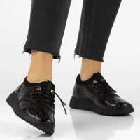 Skórzane półbuty Filippo DP7117/25 BG bordowe