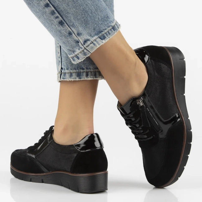 Leather shoes Filippo DP4912/25 BK black