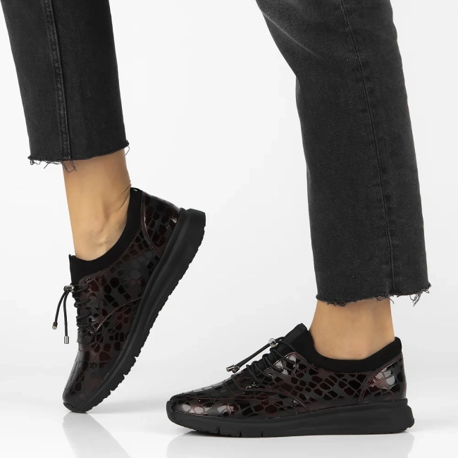 Leather shoes Filippo DP7117/25 BG burgundy