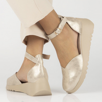 Leather shoes Filippo DP4596/23 GO gold