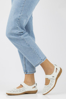 Leather shoes Vinceza DP093/17 WH white