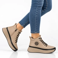 Leather platform ankle boots Filippo DBT7998/26 TP taupe