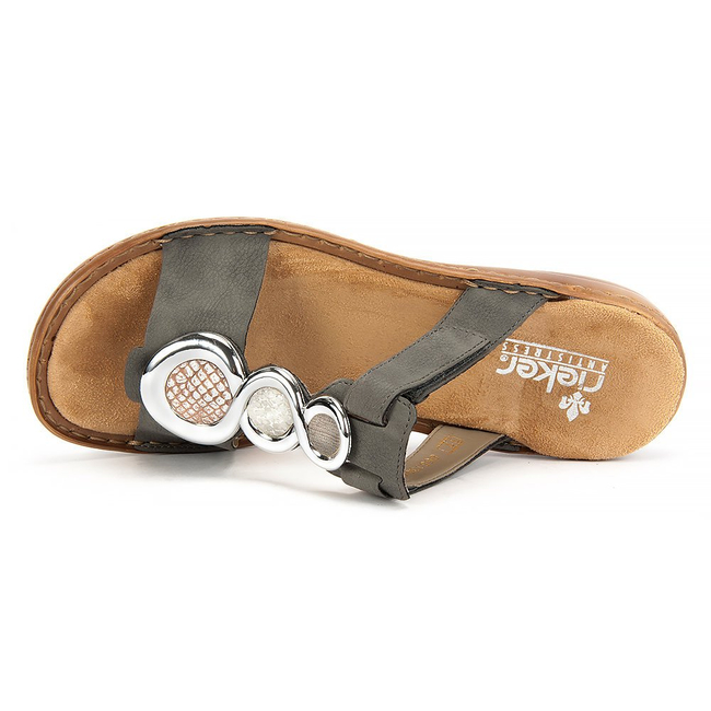 Klapki Rieker 608A2-40 Grey