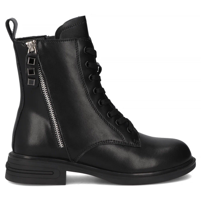 Leather ankle boots Filippo DBT6303/25 BK black