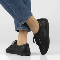 Leather shoes Filippo DP7665/26 BK black