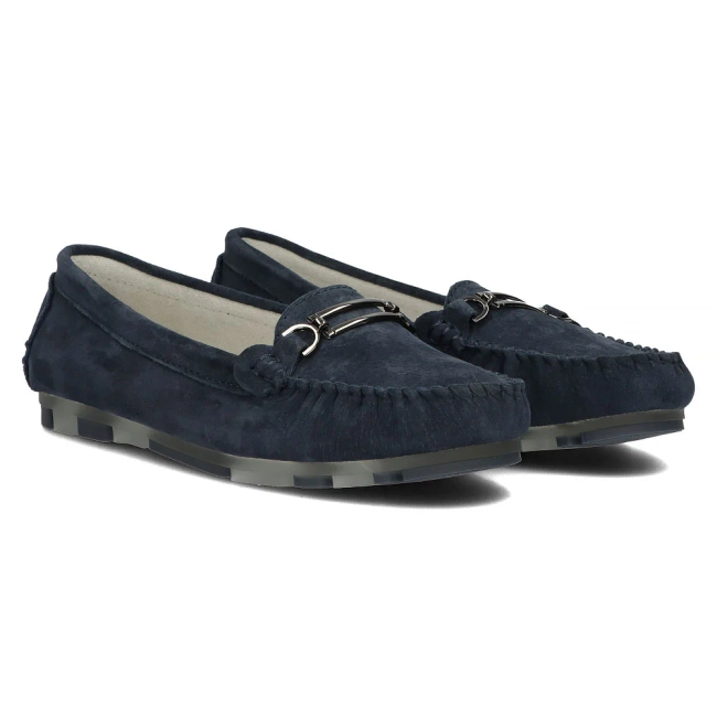 Leather loafers Filippo DP1202/24 NV navy blue