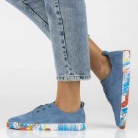 Leather shoes Filippo DP6206/24 BL blue