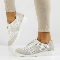 Leather shoes Filippo DP028/22 WH white