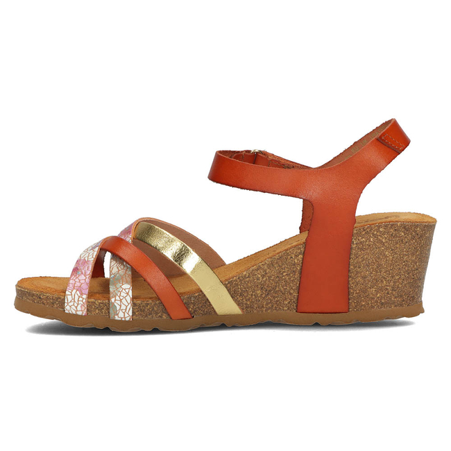 Leather sandals Yokono CADIZ-131 red