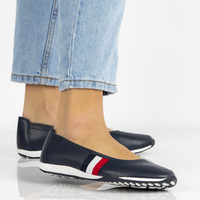 Leather shoes Filippo DP2063/21 NV navy blue