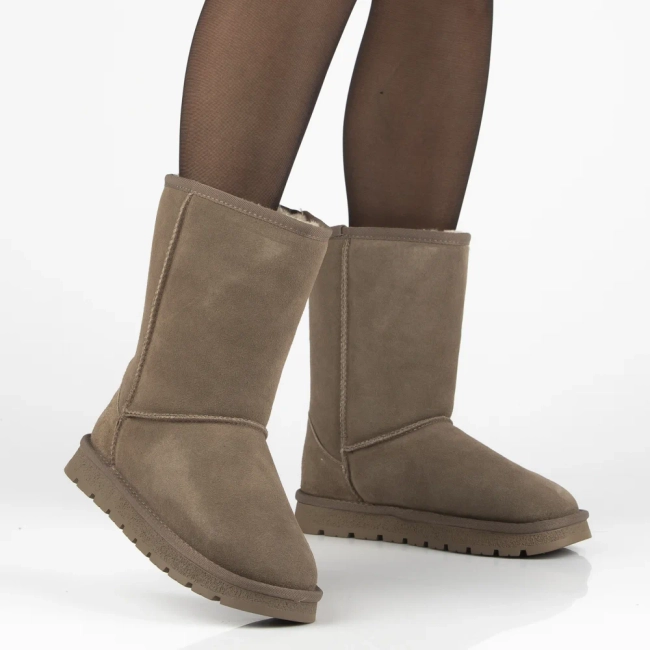 Leather snow boots Filippo DBT7333/25 TP beige